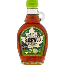 Buckwud 100% Organic Canadian Maple Syrup, 250g, Grade A, Buttery Caramel Flavour, Plant-Based, Vegan.