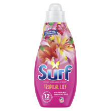Surf Tropical Lily Laundry Washing with a joy-infused fragrance & essential oils lasting up to 12 hours in wear Liquid Detergent for brilliantly clea
