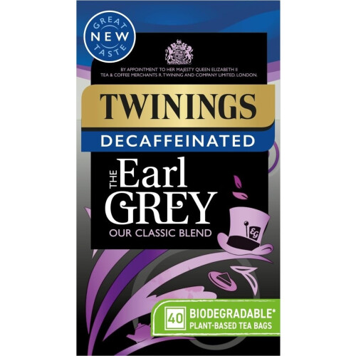 Twinings Twinings Decaf Earl Grey Tea, 40 Tea Bags