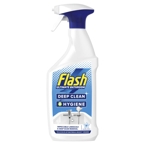 Flash Flash Deep Clean Hygiene Antibacterial Bathroom Cleaner 800ML