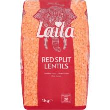 Laila Red Split Lentils 1Kg (Pack of 1)