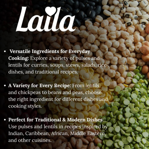 Laila Red Split Lentils 1Kg (Pack of 1) 2