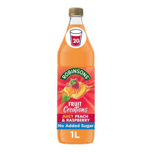 Robinsons Fruit Creations Real Fruit Squash, 1L, Peach and Raspberry
