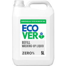 Ecover Zero Washing Up Liquid Refill, Fragrance Free, Grease Cutting, 5L