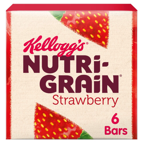 Kellogg's Nutri-Grain Strawberry Snack Bars 6 x 37g