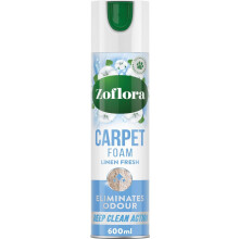 Zoflora Linen Fresh Carpet Freshener & Deep Cleaning Care Foam, 600ml