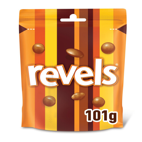 Revels Assorted Centres Milk Chocolate Bites Variety Sweets Pouch 112g