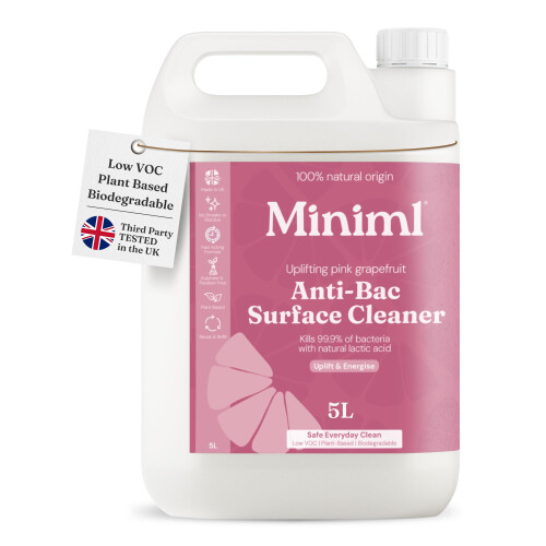 Miniml Antibacterial Surface Cleaner 5L Refill – Grapefruit