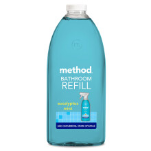 Method Bathroom Cleaner Refill, Eucalyptus Mint, Bathroom Surfaces, 2L