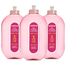 Method Floor Cleaner, Wild Rhubarb, Pack of 3, 739ml