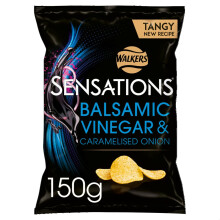 Walkers Sensations Balsamic Vinegar & Caramelised Onion Sharing Crisps 150g
