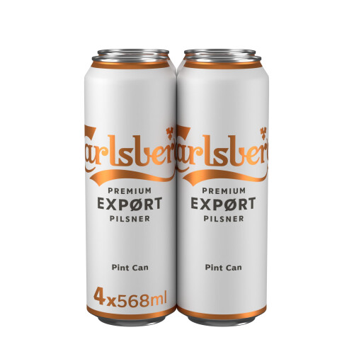 Carlsberg Export Lager Beer | 568ml Can | 4 Pack