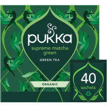 Pukka Herbs Revitalise Supreme Matcha Green Organic Herbal Tea, 40 Count