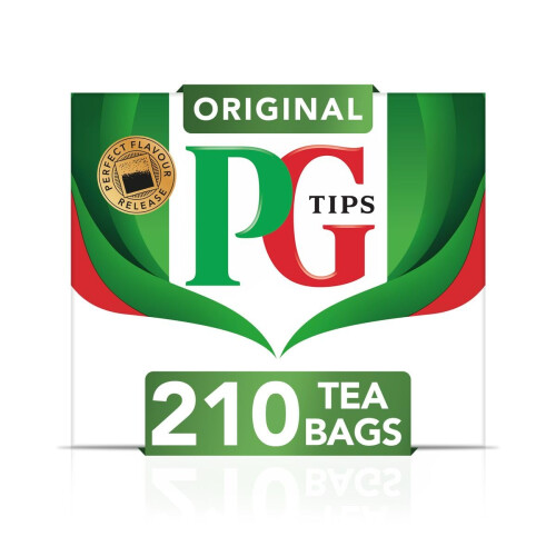 PG Tips PG Tips Original Black Tea Bags Bulk, 210 Teabags, Flavourful