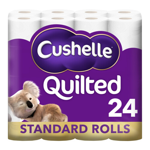 Cushelle Cushelle Quilted Toilet Roll 24 Standard Rolls
