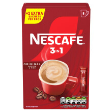 Nescafé 3in1 Original Coffee Sachets 8 x 16g | Pack of 1