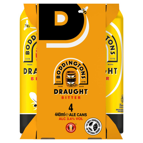Boddingtons Draught Bitter Beer, 24 x 440ml cans 2