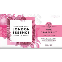 The London Essence Co., Pink Grapefruit Soda, 150 ml Can (Pack of 6)