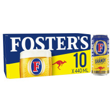 Foster's Proper Lager Shandy Beer 3% ABV Multipack Cans 10x440ml