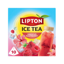 Lipton Ice Tea Hibiscus Raspberry, 10 Teabags, Zero Calories & Zero Sugar