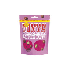 Tony's Chocolonely - Littl’ Bits Chocolate Mix Balls - Mini Milk Marshmallow Biscuit Chocolates in Sharing Pouch - 100g