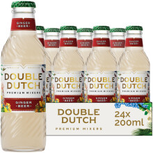 Double Dutch Premium Ginger Beer, 24 x 200ml Glass Bottles