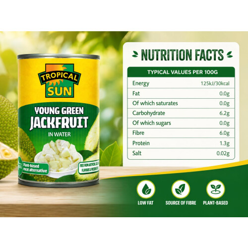 Tropical Sun Young Green Jackfruit in Water 400g | Plant-Based 1