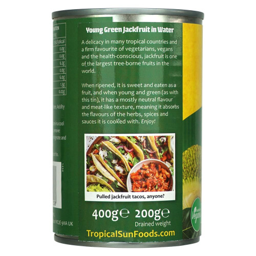 Tropical Sun Young Green Jackfruit in Water 400g | Plant-Based 2