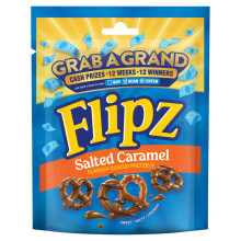 Flipz Salted Caramel Flavour Coated Pretzel Snacks, 90g