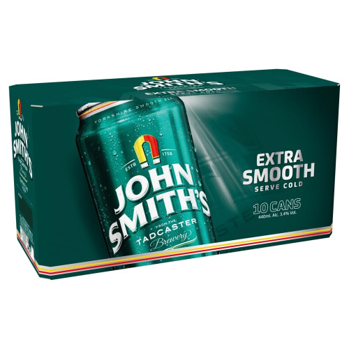 John Smith's Extra Smooth 3.4%, 10 x 440ml