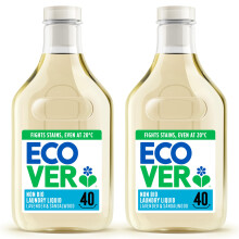 Ecover Non-Bio Laundry Liquid, Lavender & Sandalwood, 80 Washes, Pack 2