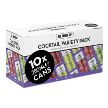 All Shook Up Cocktail Sharing Pack | 10 x 250ml | 3.4% ABV | Pre-Mixed Cans