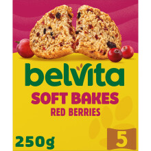 Belvita Soft Bakes Red Berries Breakfast Biscuits, 250 g (Pack of 1)