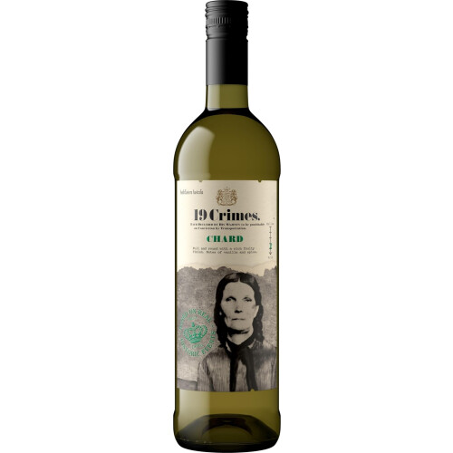 19 Crimes 'Chard' White Wine , 75 cl - Bottle May Vary