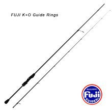 MIFINE Canne à pêche Ajing 1.80M 0-3G, Fibre de carbone, Guides FUJI, Action Rapide