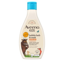 Aveeno Kids Bubble Bath & Wash for Sensitive Skin 250ml Gruffalo Edition