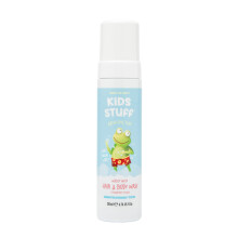 Kids Stuff Blue Wacky Whip Foaming Hair & Body Wash 200ml. Strawberry Splash Fragrance, Dermatologically Tested, Vegan, Cruelty Free.