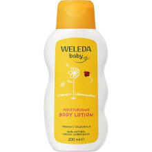 Weleda Baby Body Lotion, Calendula Moisturiser, 200ml. For Delicate Skin, Dermatologically Tested, Gentle Protection.