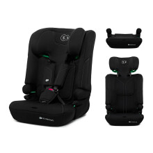 Kinderkraft I-Comfy Car Seat, Kids 76-150cm, Adjustable Backrest, 5-Point Safety Harness, Easy Grow System, Easy Installation, Black.