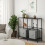 IKEA VITTSJÖ Glass Shelving Unit 100x36x93 cm 4