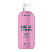 ATTITUDE Body Wash, EWG Verified Shower Gel, Dermatologically Tested, Plant and Mineral-Based, Vegan Personal Care Products, White Tea Leaves, 946 mL