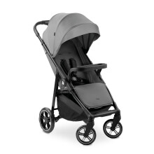 Hauck Shop N Care Pushchair, Grey. Lightweight (8.5kg), Snack Tray, Raincover. Compact One-Hand Folding, From Birth to 22kg.