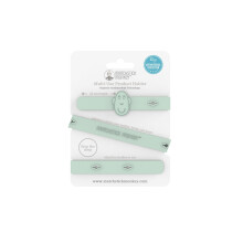 Matchstick Monkey Multi-Use Product Holder Strap, Antimicrobial Silicone, for Teether/Bottle, 55 cm, 3 Months+ - Mint Green
