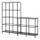 IKEA VITTSJÖ Glass Storage Unit 200x36x175 cm 1