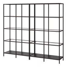 IKEA VITTSJÖ Glass Storage Unit 200x36x175 cm