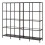 IKEA VITTSJÖ Glass Storage Unit 200x36x175 cm 1