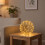 20 cm große goldene LED-Dekorkugel – warmweißes Licht 1