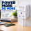 Masterplug 3 Socket Switched Extension Lead White 2 Metre 2