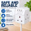 Masterplug 3 Socket Switched Extension Lead White 2 Metre 3
