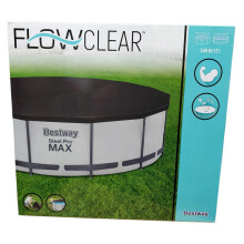 Swimming Pool Cover 12ft Steel Pro Frame - Debris Tarpaulin Protector Bestway